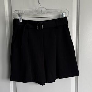 H&M Black High Waist Women's Shorts